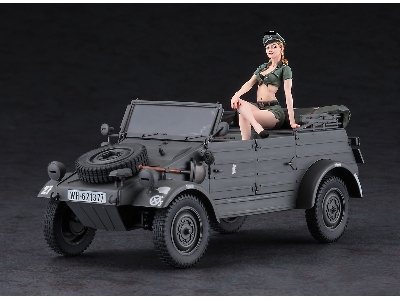 52253 Pkw.K1 Kübelwagen Type 82 W/Blond Girl's Figure - zdjęcie 2