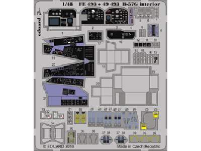  B-57G interior S. A. 1/48 - Airfix - blaszki - zdjęcie 1