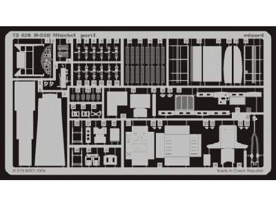  B-25H interior 1/72 - Hasegawa - blaszki - zdjęcie 1