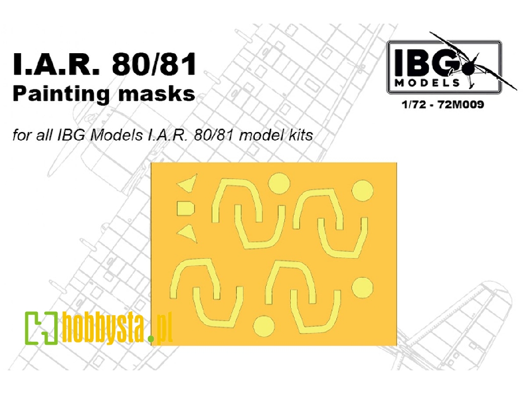 Iar-80/81c - Painting Masks (For Ibg Kits) - zdjęcie 1 Iar-80/81c - Painting Masks (For Ibg Kits) - zdjęcie 1