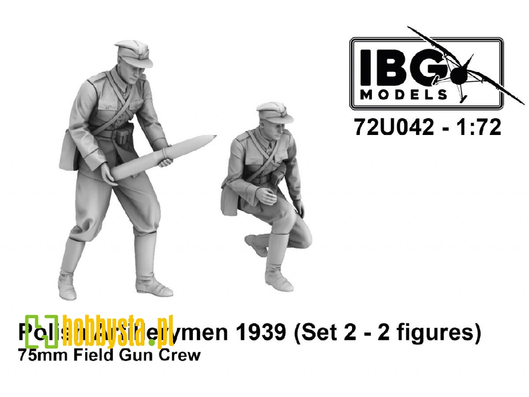 Polish Artillerymen 1939 (Set 2, 2 Figures) 75mm Field Gun Crew - zdjęcie 1 Polish Artillerymen 1939 (Set 2, 2 Figures) 75mm Field Gun Crew - zdjęcie 1