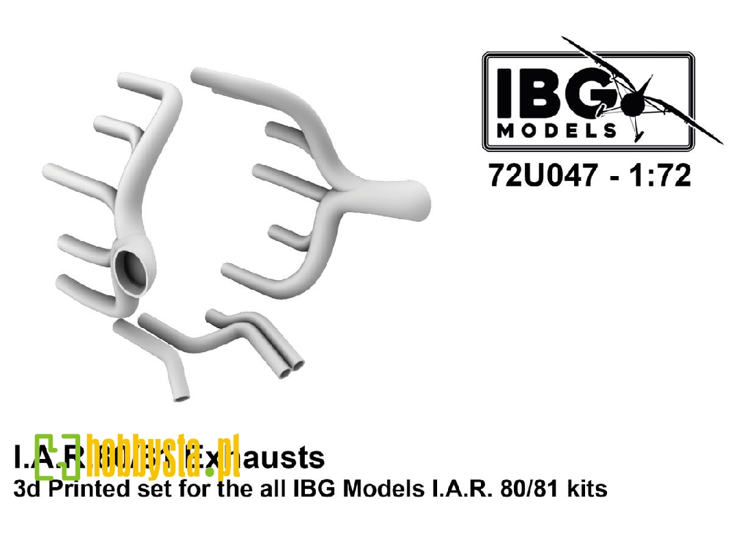 Iar-80/81 C - Exhausts 3d-printed (For Ibg Kits) - zdjęcie 1