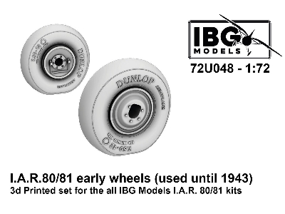 Iar-80/81 C - Early Wheels (Used Until 1943) 3d-printed (For Ibg Kits) - zdjęcie 1