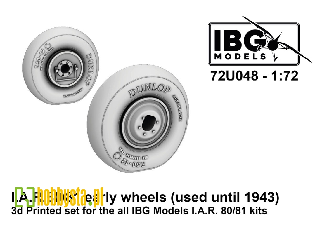 Iar-80/81 C - Early Wheels (Used Until 1943) 3d-printed (For Ibg Kits) - zdjęcie 1 Iar-80/81 C - Early Wheels (Used Until 1943) 3d-printed (For Ibg Kits) - zdjęcie 1