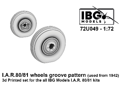 Iar-80/81 C - Wheels Groove Pattern (Used From 1942) 3d-printed (For Ibg Kits) - zdjęcie 1