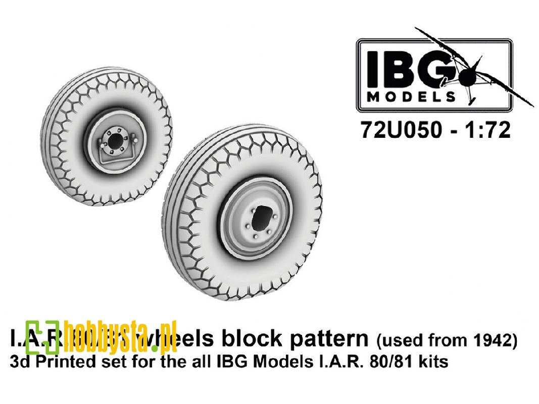 Iar-80/81 C - Wheels Block Pattern (Used From 1942) (For Ibg Kits) - zdjęcie 1 Iar-80/81 C - Wheels Block Pattern (Used From 1942) (For Ibg Kits) - zdjęcie 1