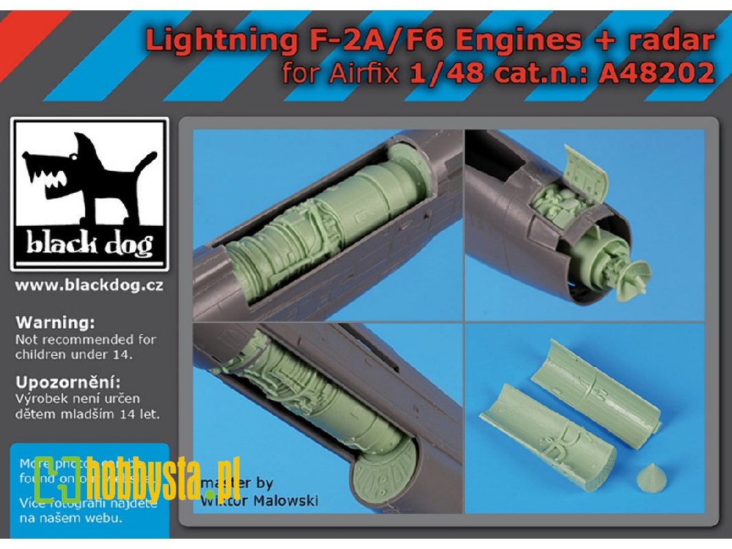 Lightning F-2a/F6 Engines And Radar (For Airfix) - zdjęcie 1
