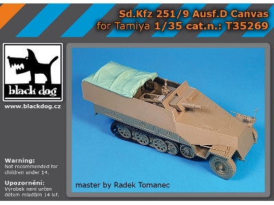 Sd.Kfz 251/9 Ausf D Canvas (For Tamiya) - zdjęcie 1