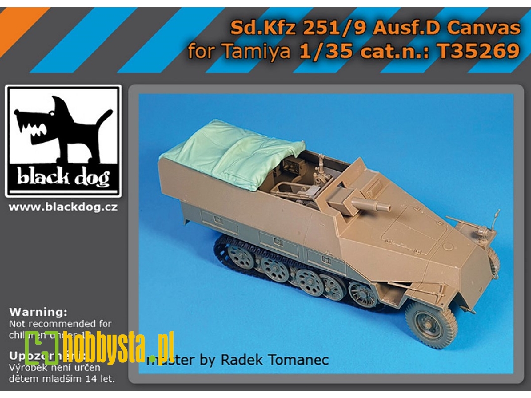 Sd.Kfz 251/9 Ausf D Canvas (For Tamiya) - zdjęcie 1