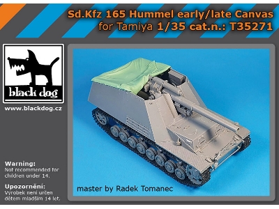 Sd.Kfz 165 Hummel Early/Late Canvas (For Tamiya) - zdjęcie 1
