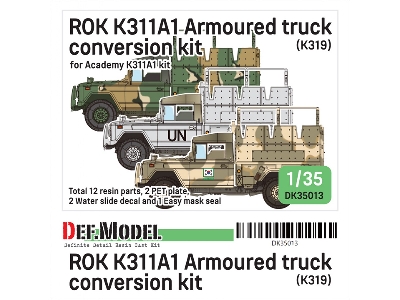 R.O.K K311a1 Armoured Truck (K319) Conversion Kit (For Academy Kit) - zdjęcie 1