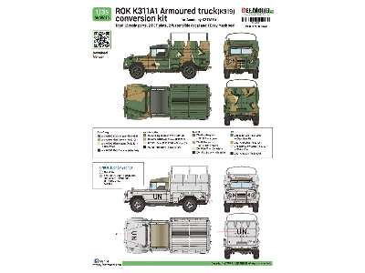 R.O.K K311a1 Armoured Truck (K319) Conversion Kit (For Academy Kit) - zdjęcie 2