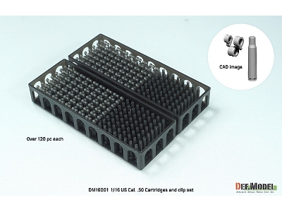 Us Cal. .50 Cartridges And Clip Set (Over 120 Cartridges And Clip Parts) - zdjęcie 2