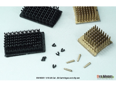 Us Cal. .50 Cartridges And Clip Set (Over 120 Cartridges And Clip Parts) - zdjęcie 5