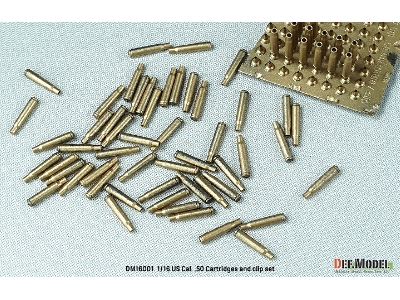 Us Cal. .50 Cartridges And Clip Set (Over 120 Cartridges And Clip Parts) - zdjęcie 6