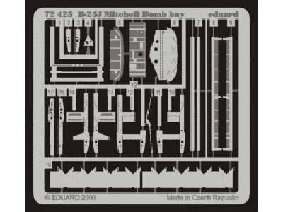  B-25J bomb bay 1/72 - Hasegawa - blaszki - zdjęcie 1