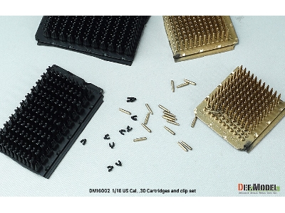 Us Cal. .30 Cartridges And Clip Set (Over 200 Cartridges And Clip Parts) - zdjęcie 4