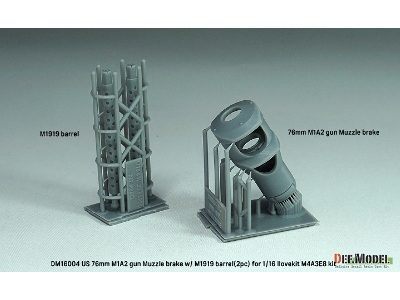 Us 76mm M1a2 Muzzle Brake With M1919 Barrel (For I Love Kit M4a3e8 Kit) - zdjęcie 2