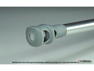Us 76mm M1a2 Muzzle Brake With M1919 Barrel (For I Love Kit M4a3e8 Kit) - zdjęcie 6