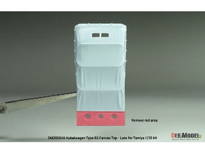 Kubelwagen Type 82 Canvas Top-late (For Tamiya) - zdjęcie 3
