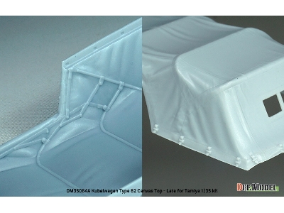 Kubelwagen Type 82 Canvas Top-late (For Tamiya) - zdjęcie 4