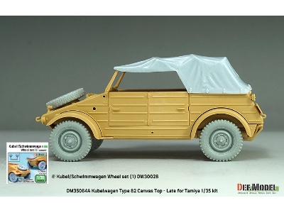 Kubelwagen Type 82 Canvas Top-late (For Tamiya) - zdjęcie 13