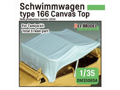 Schwimmwagen Type 166 Canvas Top (For Tamiya) - zdjęcie 1