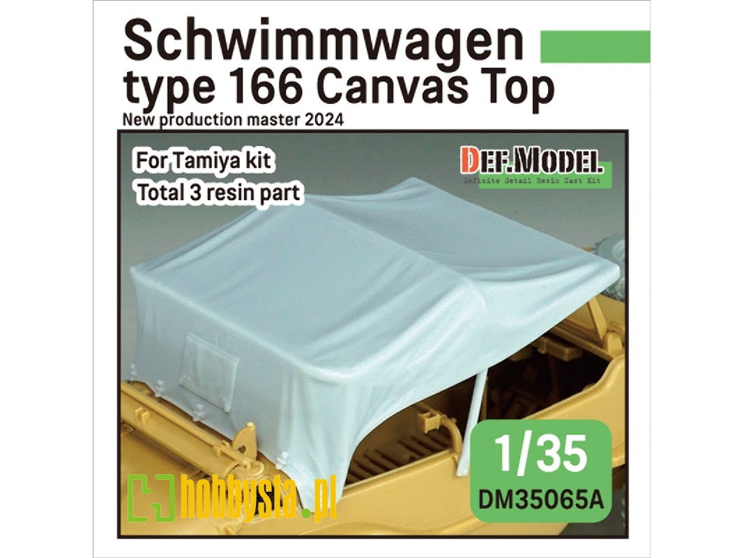 Schwimmwagen Type 166 Canvas Top (For Tamiya) - zdjęcie 1