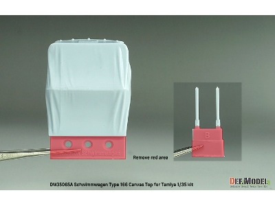 Schwimmwagen Type 166 Canvas Top (For Tamiya) - zdjęcie 3