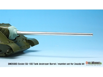 Soviet Su-100 Tank Destroyer Barrel / Mantlet Set (For Zvezda New Kit) - zdjęcie 6