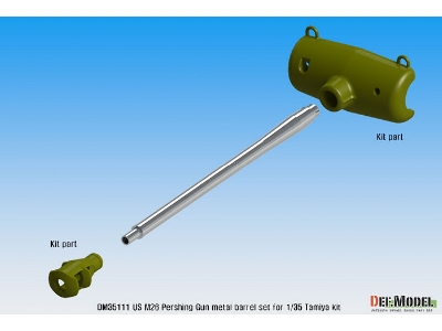 Us M26 Pershing Gun Metal Barrel - zdjęcie 3