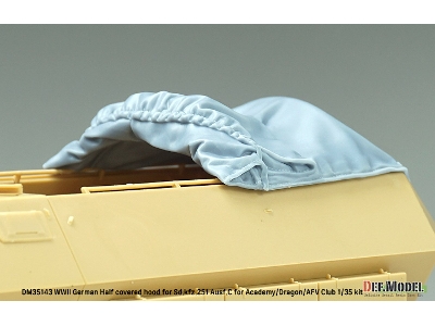 Half Covered Hood For Sd.Kfz.251 Ausf.C (For Academy/Dragon/Afv Club Kit) - zdjęcie 5