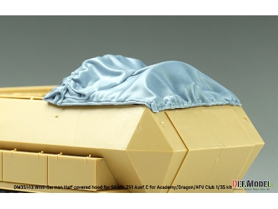 Half Covered Hood For Sd.Kfz.251 Ausf.C (For Academy/Dragon/Afv Club Kit) - zdjęcie 6