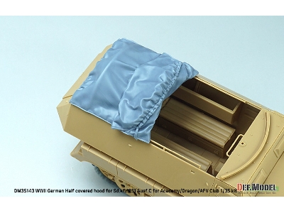 Half Covered Hood For Sd.Kfz.251 Ausf.C (For Academy/Dragon/Afv Club Kit) - zdjęcie 8