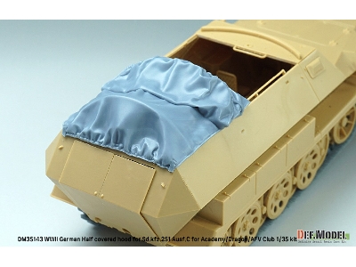 Half Covered Hood For Sd.Kfz.251 Ausf.C (For Academy/Dragon/Afv Club Kit) - zdjęcie 9