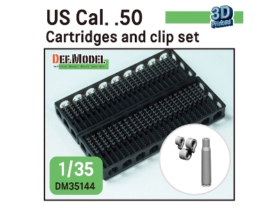Us Cal. .50 Cartridges And Clip Set (Over 250 Cartridges And Clip Parts) - zdjęcie 1