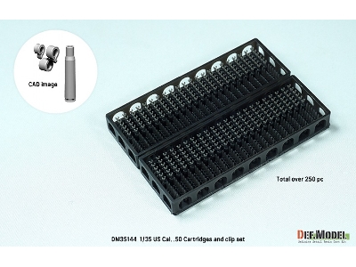 Us Cal. .50 Cartridges And Clip Set (Over 250 Cartridges And Clip Parts) - zdjęcie 2