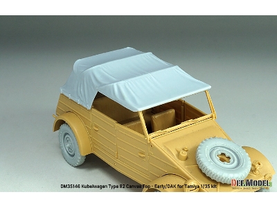 Kubelwagen Type 82 Canvas Top-early/Dak (For Tamiya Kit) - zdjęcie 6