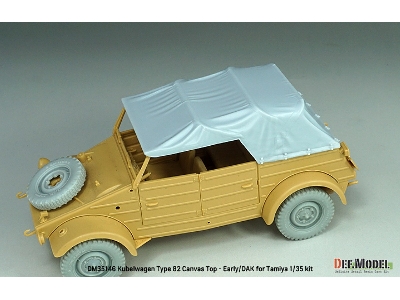 Kubelwagen Type 82 Canvas Top-early/Dak (For Tamiya Kit) - zdjęcie 7