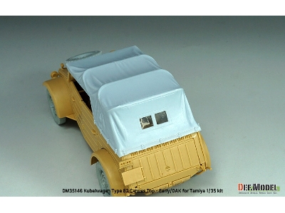 Kubelwagen Type 82 Canvas Top-early/Dak (For Tamiya Kit) - zdjęcie 8