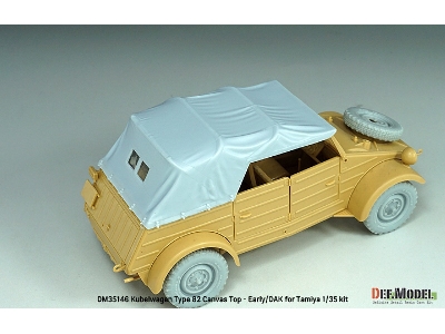 Kubelwagen Type 82 Canvas Top-early/Dak (For Tamiya Kit) - zdjęcie 9