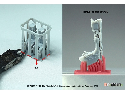 F-14d Tomcat Sju-17/A(Mk.14) Ejection Seat Set (For Academy Kit) - zdjęcie 6