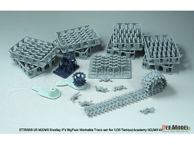 Us M2/M3 Bradley Ifv Bigfoot Workable Track Set (For Tamiya/Academy Kit) - zdjęcie 3