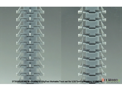 Us M2/M3 Bradley Ifv Bigfoot Workable Track Set (For Tamiya/Academy Kit) - zdjęcie 5