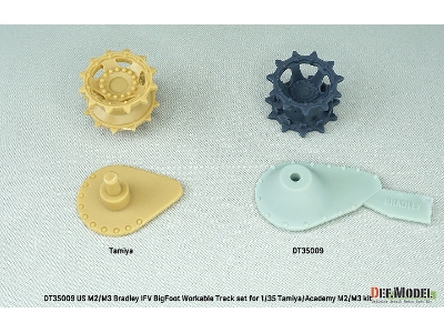 Us M2/M3 Bradley Ifv Bigfoot Workable Track Set (For Tamiya/Academy Kit) - zdjęcie 8