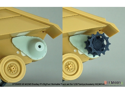 Us M2/M3 Bradley Ifv Bigfoot Workable Track Set (For Tamiya/Academy Kit) - zdjęcie 13