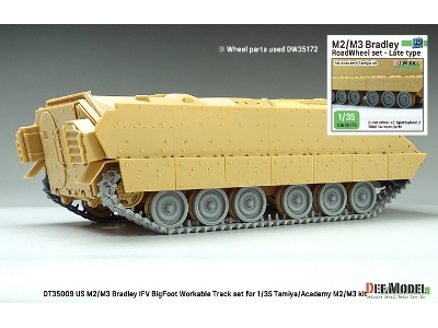 Us M2/M3 Bradley Ifv Bigfoot Workable Track Set (For Tamiya/Academy Kit) - zdjęcie 15