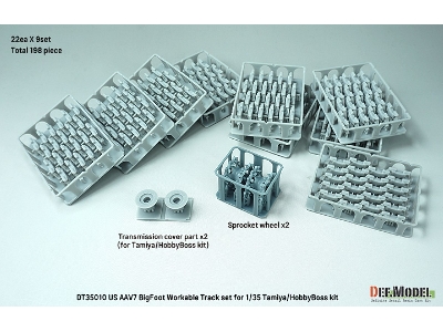 Us Aav7 Bigfoot Workable Track Set (For Tamiya/Hobbyboss Kit) - zdjęcie 2