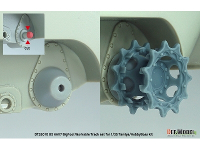 Us Aav7 Bigfoot Workable Track Set (For Tamiya/Hobbyboss Kit) - zdjęcie 8