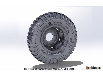Us Light Armored Car M8 Greyhound - Sagged Wheel Set (For Andy's Hobby Headquarters Kit) - zdjęcie 6